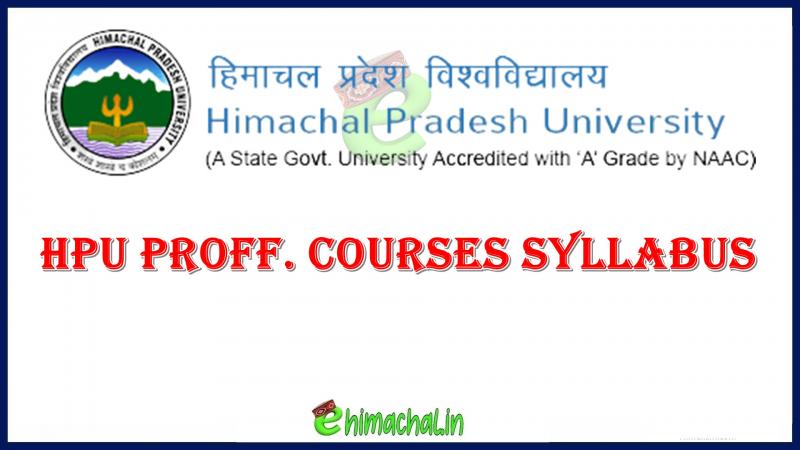 HPU Syllabus 2022 BA.LLB, LLB, B.Tech IT, B.Tech EE, B.Tech ECE, B.Tech ...